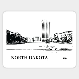 North Dakota State USA Sticker